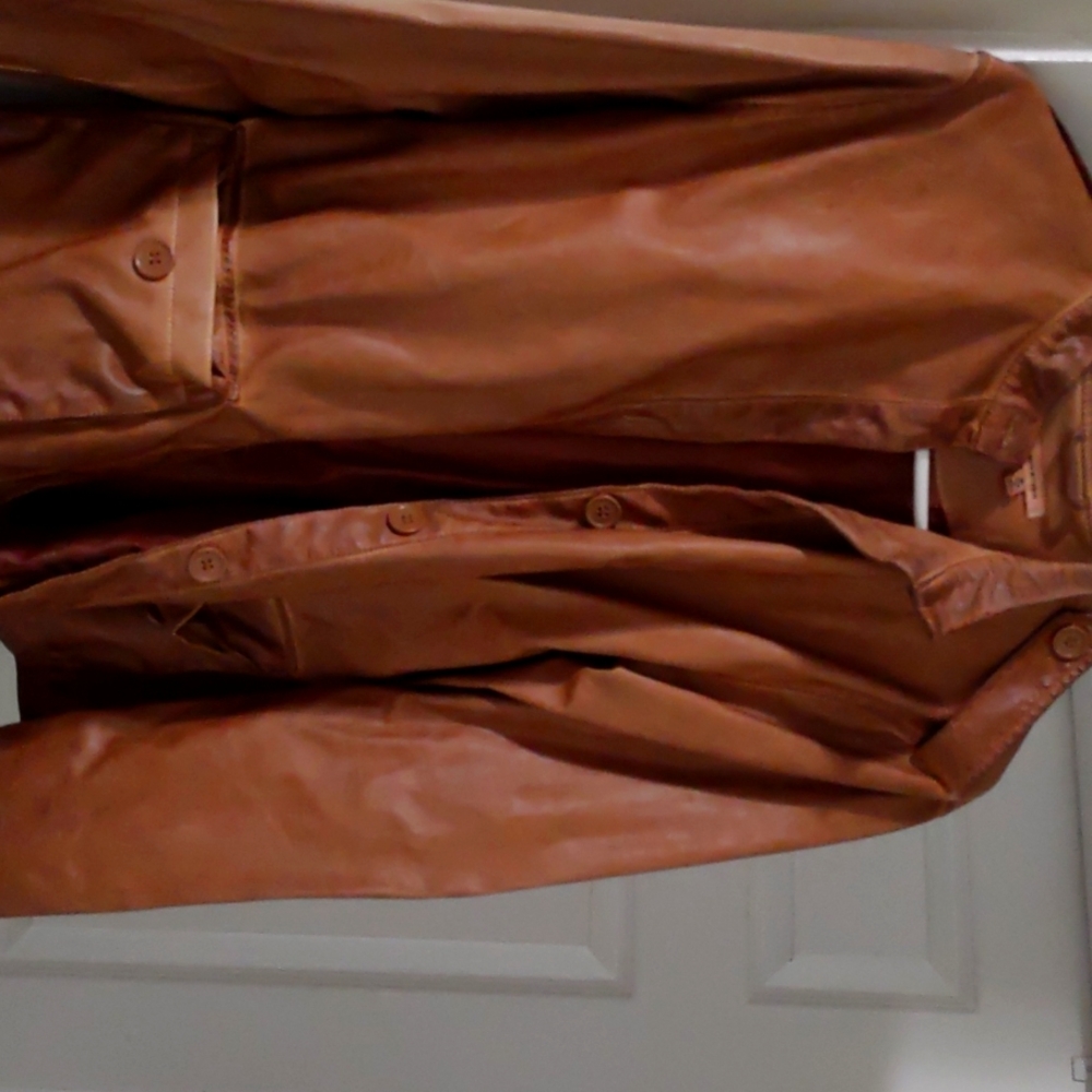 Brown Maxwell Faux-leather Jacket